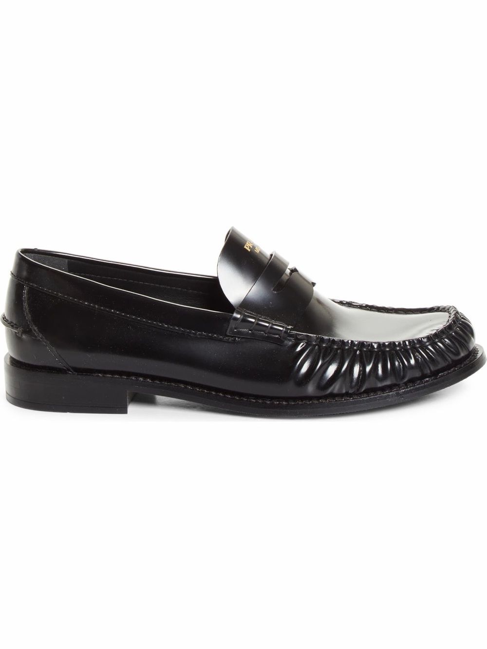 Authentic Prada Ruched Toe Penny Loafer in 38 EU - Picture 3 of 8
